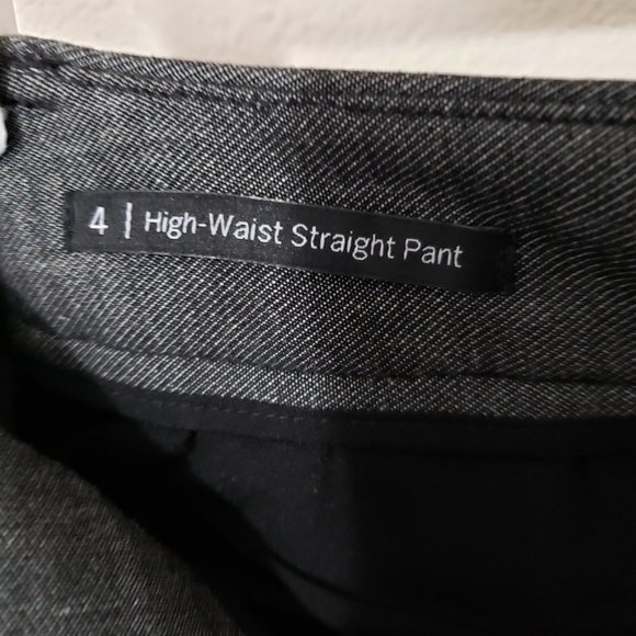 Talbots Size 4 High Waist Straight Leg Trousers Dark Gray - Picture 6 of 6